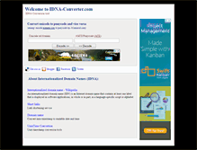 Tablet Screenshot of idna-converter.com